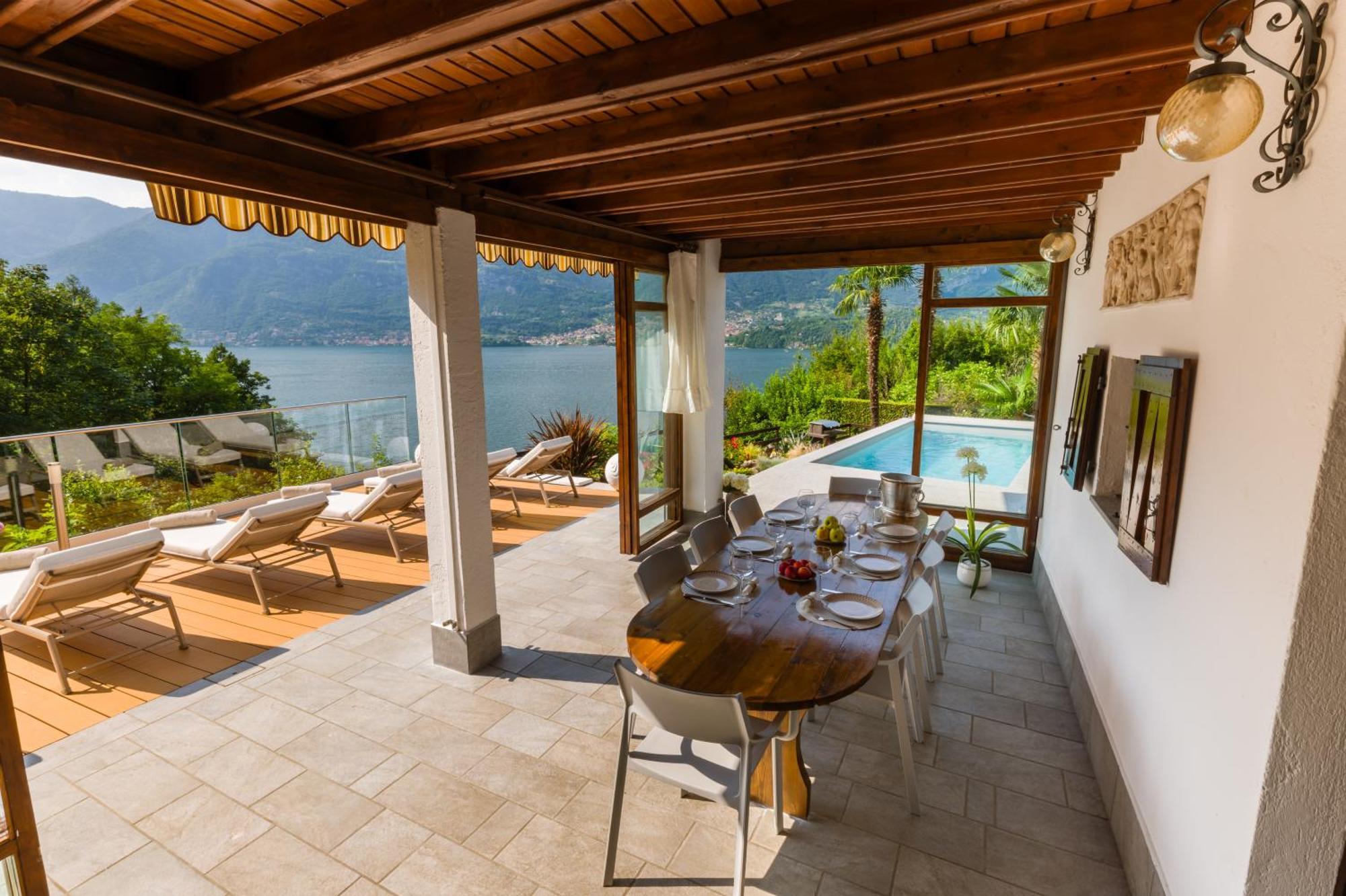 Villa Rosch Lezzeno Bagian luar foto
